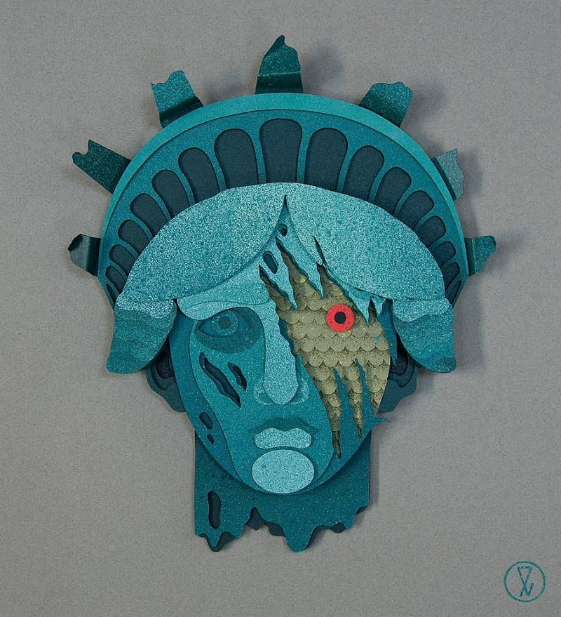 Illustration for article titled Fringe, Cloverfield and Super 8 steal this J.J. Abrams art show